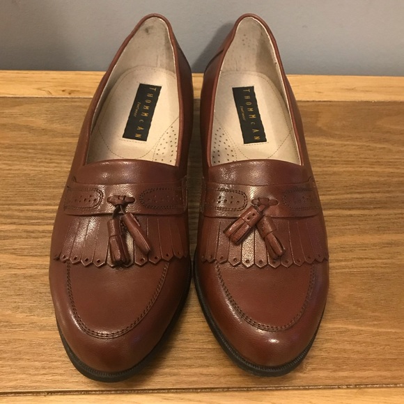 leather tassel loafers